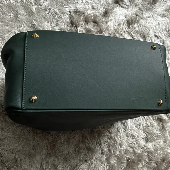 Mark & Graham The Elisabetta Slouch Handbag - Green Leather - Picture 7 of 10
